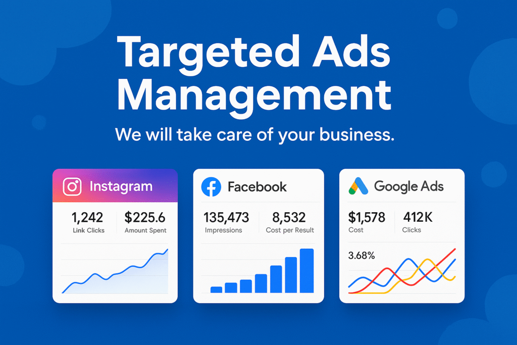 A digital marketer planning and scheduling social media content, including targeted Facebook ad campaigns to boost engagement.