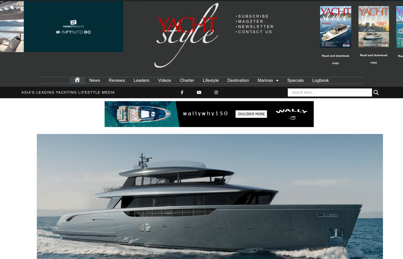 Yachtstyle website preview
